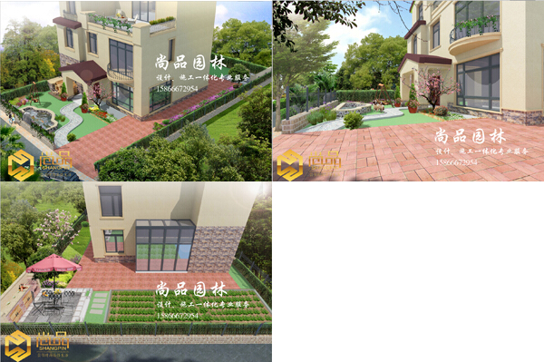公司案例：碧桂园高档别墅区庭院设计施工