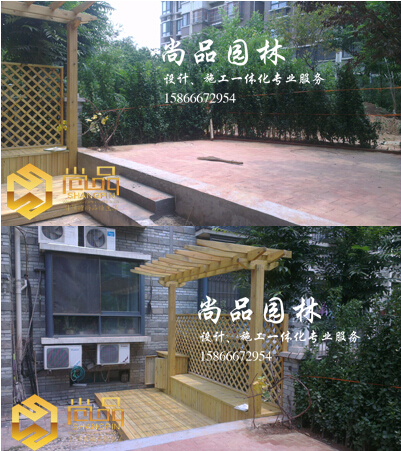 公司案例：上海花园一楼庭院施工