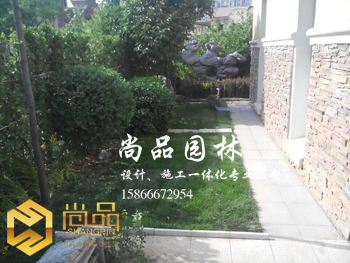 公司工程：诺贝尔城别墅庭院施工案例